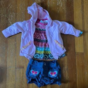3-piece girls outfit 12 months